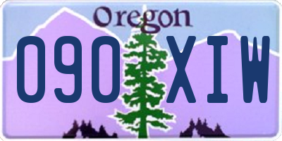 OR license plate 090XIW