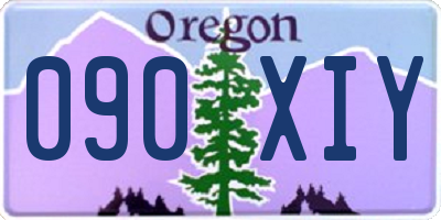 OR license plate 090XIY