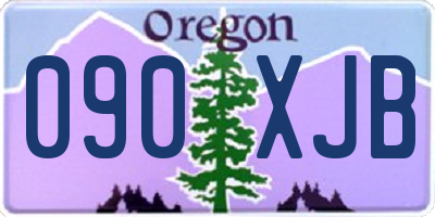 OR license plate 090XJB