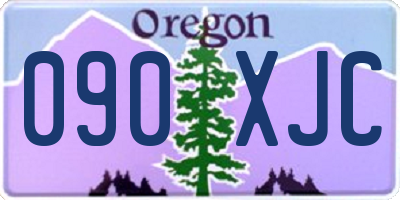 OR license plate 090XJC