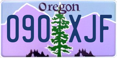 OR license plate 090XJF