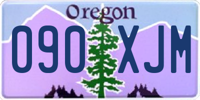 OR license plate 090XJM