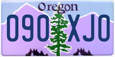 OR license plate 090XJO