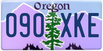 OR license plate 090XKE