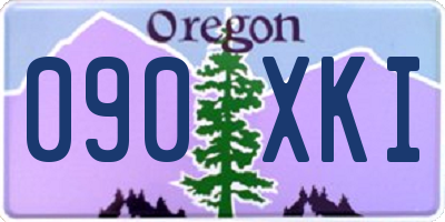 OR license plate 090XKI