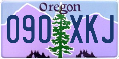 OR license plate 090XKJ