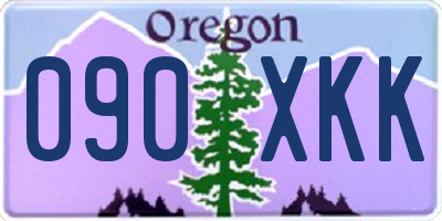 OR license plate 090XKK