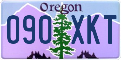 OR license plate 090XKT