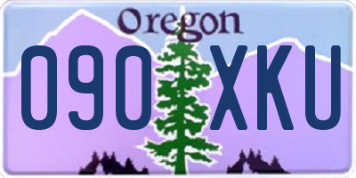 OR license plate 090XKU