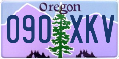 OR license plate 090XKV