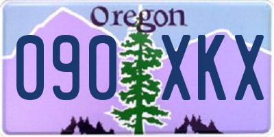 OR license plate 090XKX