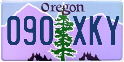 OR license plate 090XKY