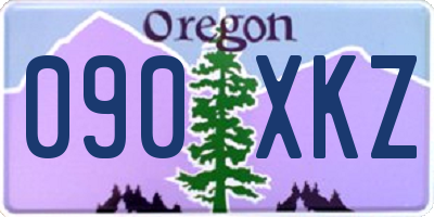 OR license plate 090XKZ