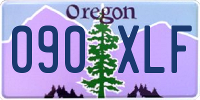 OR license plate 090XLF