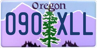 OR license plate 090XLL