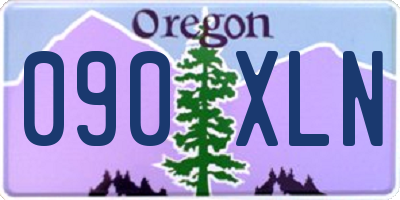OR license plate 090XLN