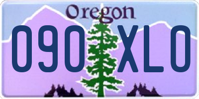 OR license plate 090XLO
