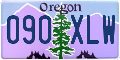 OR license plate 090XLW