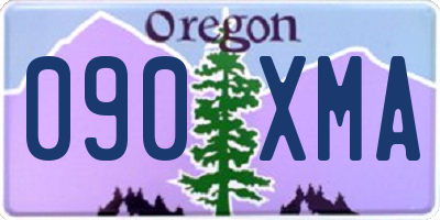 OR license plate 090XMA