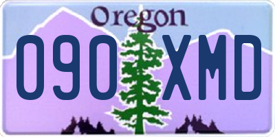 OR license plate 090XMD
