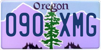OR license plate 090XMG