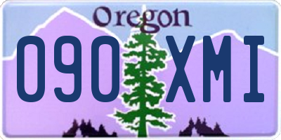 OR license plate 090XMI