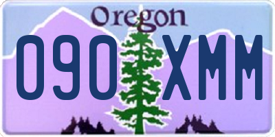 OR license plate 090XMM