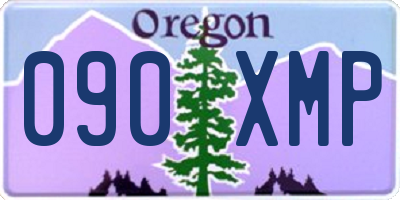 OR license plate 090XMP