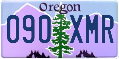 OR license plate 090XMR