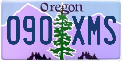 OR license plate 090XMS