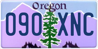 OR license plate 090XNC