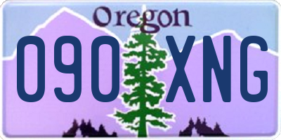 OR license plate 090XNG