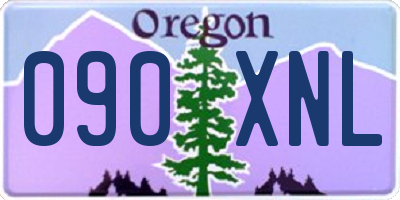 OR license plate 090XNL