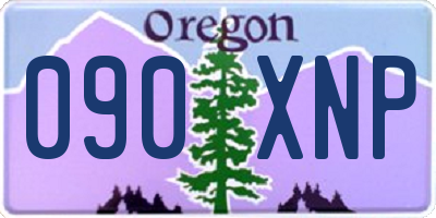OR license plate 090XNP