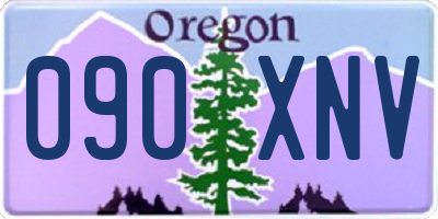 OR license plate 090XNV
