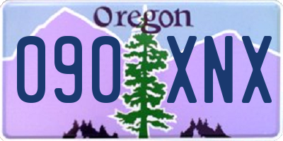 OR license plate 090XNX