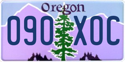 OR license plate 090XOC