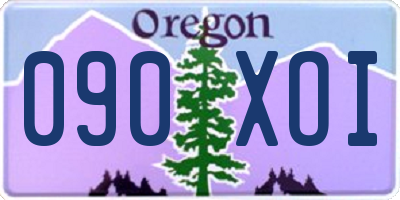 OR license plate 090XOI