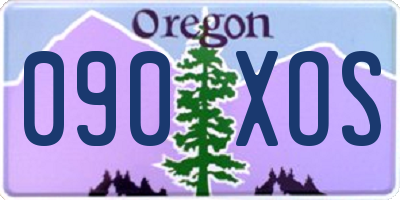 OR license plate 090XOS