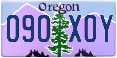 OR license plate 090XOY