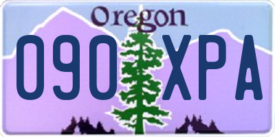 OR license plate 090XPA