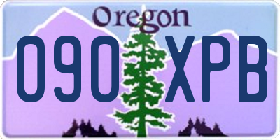 OR license plate 090XPB