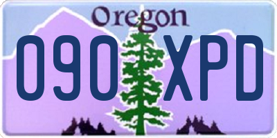OR license plate 090XPD