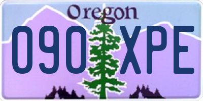 OR license plate 090XPE