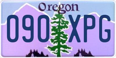 OR license plate 090XPG