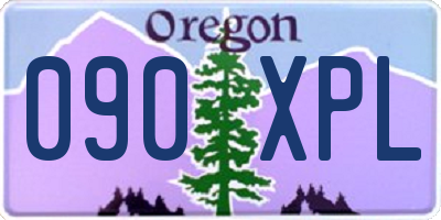 OR license plate 090XPL