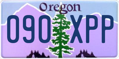 OR license plate 090XPP