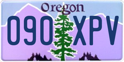 OR license plate 090XPV