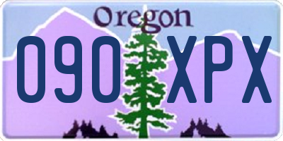 OR license plate 090XPX