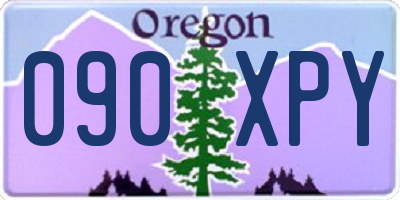OR license plate 090XPY